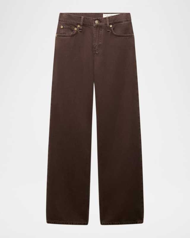 Saige Low-Rise Relaxed Straight Jeans